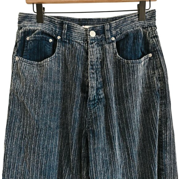 BDG Ayden Baggy Blue Corduroy Pants 30 - Picture 6 of 7